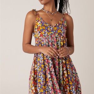 Malibu Dress | Multicolor floral pattern